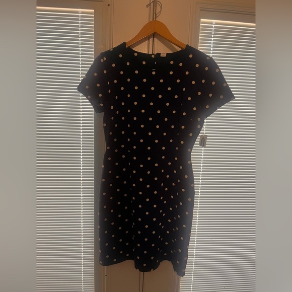 Old Navy Black and White Polka Dot Mini Dress - Picture 1 of 3